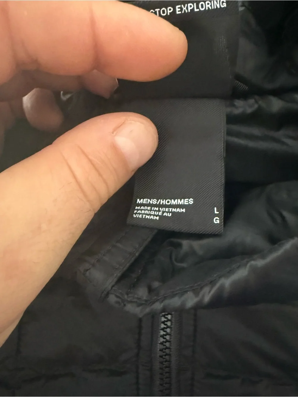 The North Face lightweight insulated
